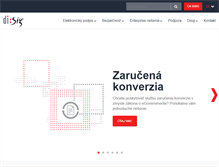 Tablet Screenshot of disig.sk